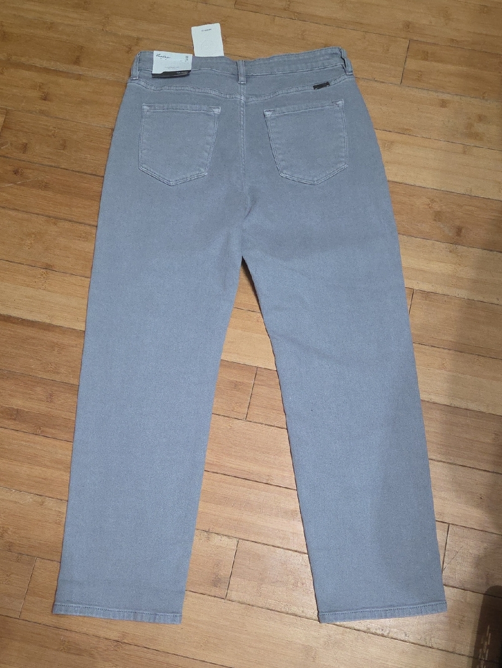 KanCan Women's Light Gray Straight Jeans